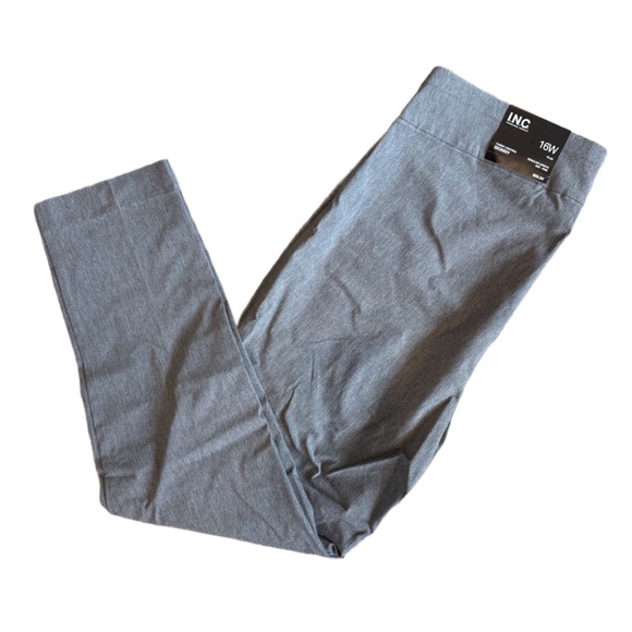 INC International Concepts Heather Gray Tummy Control Pants Size 16W NWT - Picture 1 of 5
